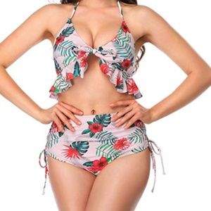 Two Piece Sexy V Neck Push Up Bikini